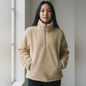 KITH × Nonnative Trooper 1/4 zip fleece Sherpa Sz Large